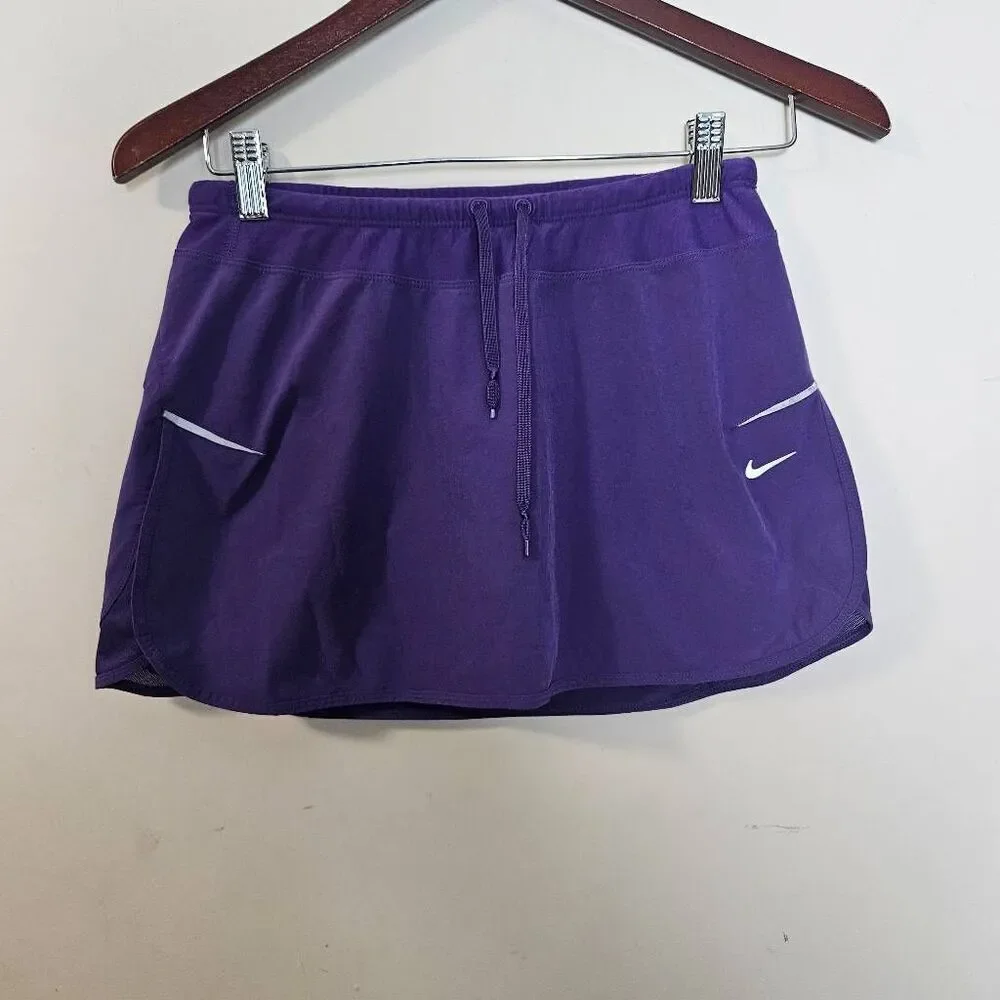 NIKE Women's DRI-FIT Running Tennis/Golf Skort-Purple 364046-520 Small - Picture 1 of 5